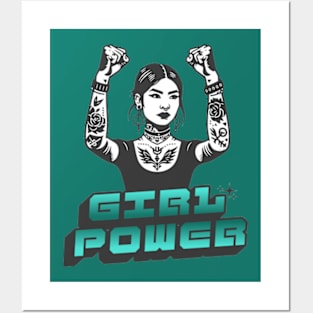 GIRL POWER feminist feminism grl pwr Posters and Art